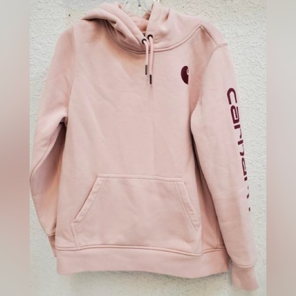 Carhartt Tops - Carhartt Clarksburg Graphic Sleeve Logo Hoodie Size L MSRP $54.99